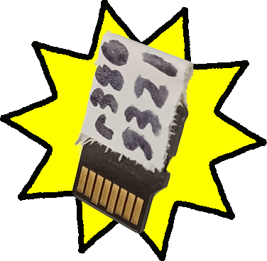 SD card is showing with it's name